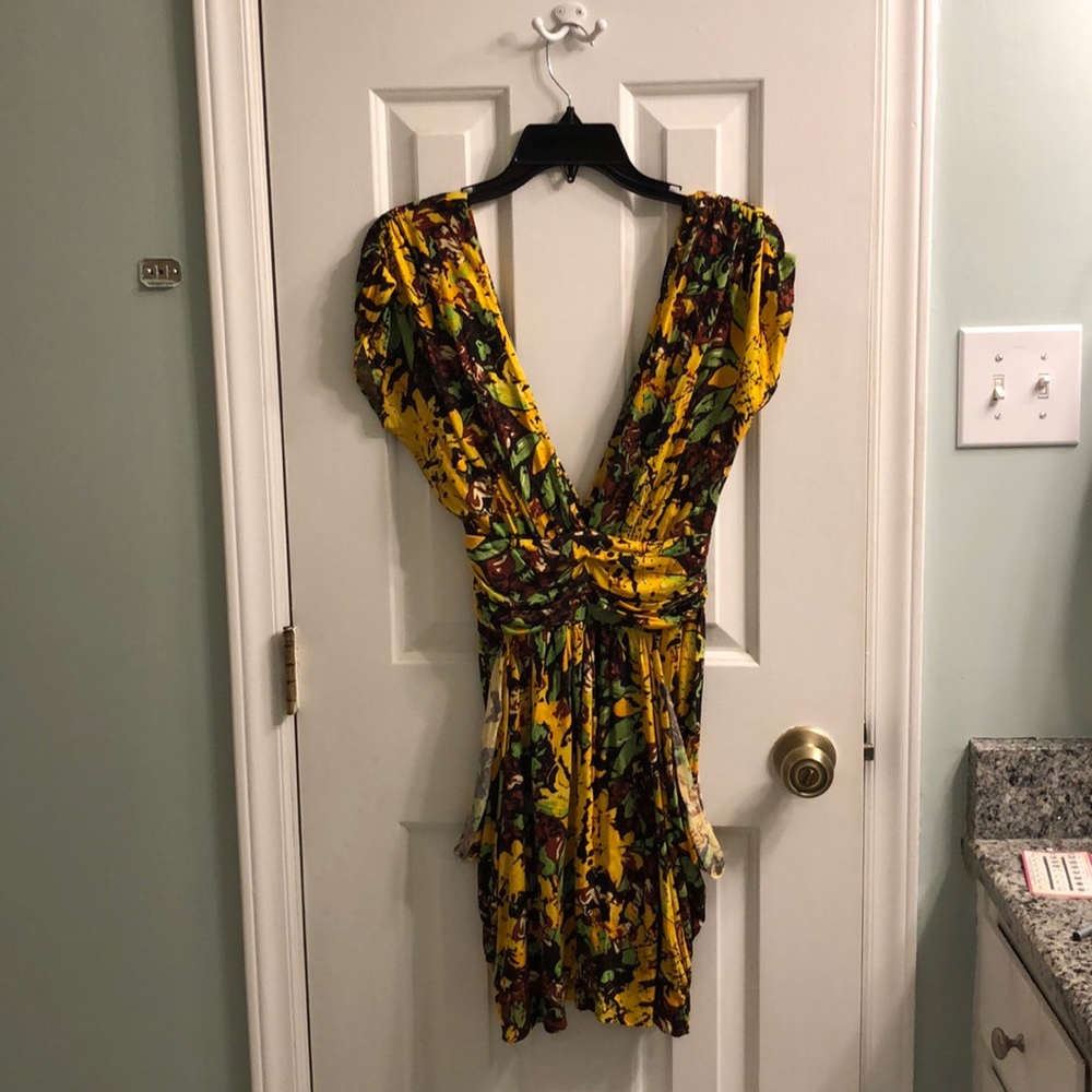T-bags deep v-neck dress NWOT